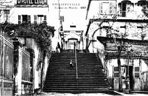 Philippeville - Escaliers du Marche - 1907